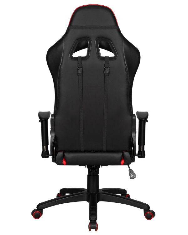 Кресло игровое DOBRIN BRIAN, черно-красная экокожа — изображение 5
