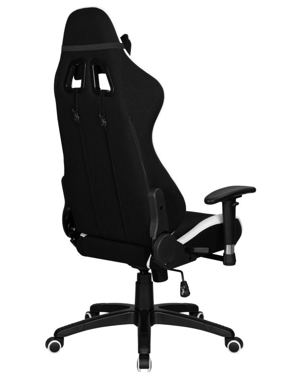 Кресло игровое DOBRIN DALLAS, черно-белая ткань — изображение 4