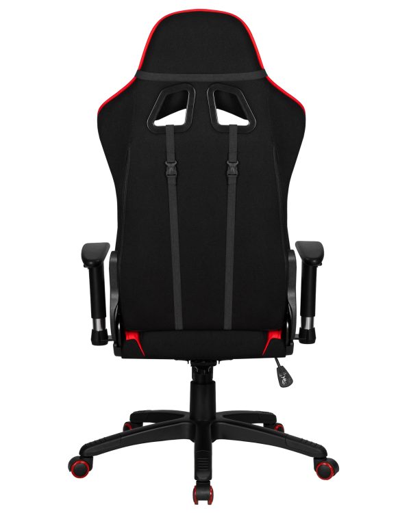 Кресло игровое DOBRIN DALLAS, черно-красная ткань — изображение 5