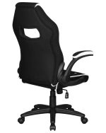 Кресло игровое DOBRIN RICK, черно-белая ткань — изображение 4