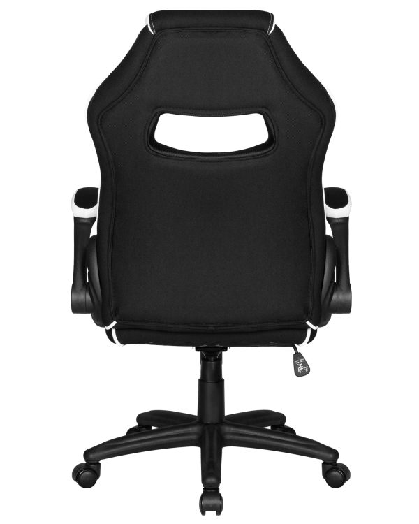 Кресло игровое DOBRIN RICK, черно-белая ткань — изображение 5