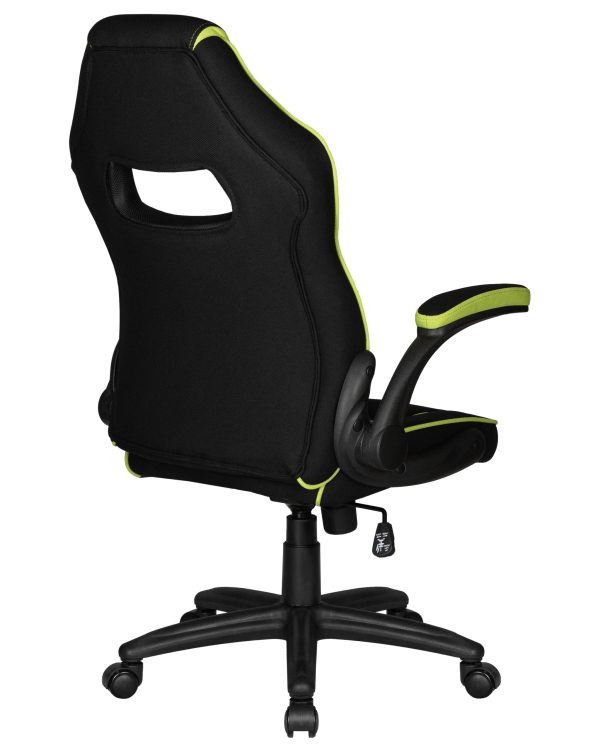 Кресло игровое DOBRIN RICK, черно-светло-зеленая ткань — изображение 4