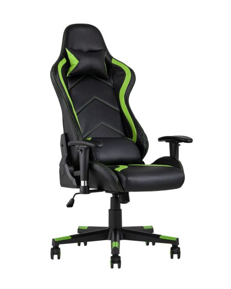 Кресло игровое TopChairs Cayenne зеленое с подушками