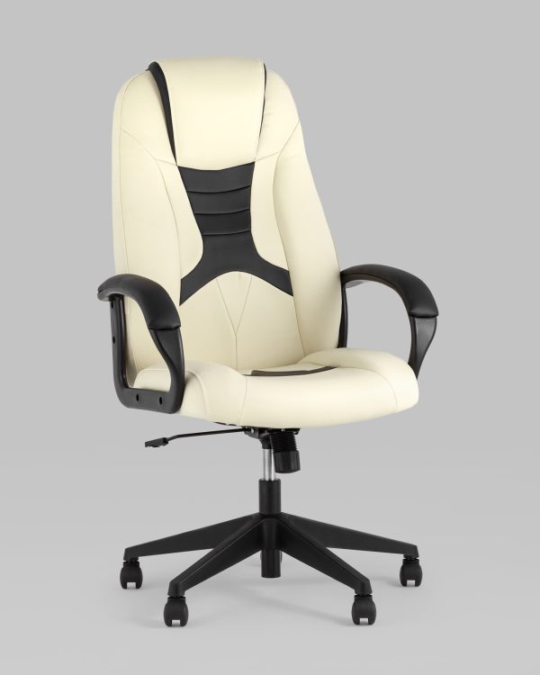 Кресло игровое TopChairs ST-CYBER 8 белый/черный — изображение 2