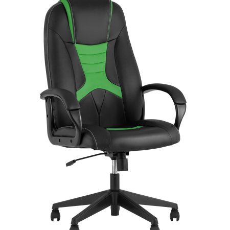 Кресло игровое TopChairs ST-CYBER 8 черный/салатовый