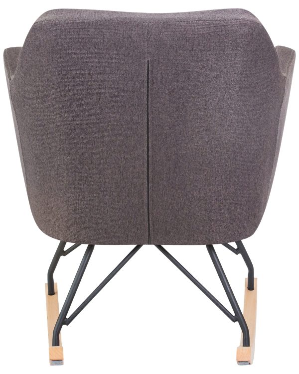 Кресло-качалка DOBRIN KIARA, серая ткань (LAR-106D-26) — изображение 5