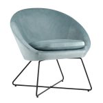 Кресло Колумбия пыльно-голубое