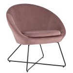 Кресло Колумбия пыльно-розовое