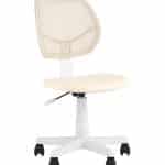 Кресло компьютерное детское ЛОЛО бежевый пластик белый