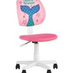 Кресло компьютерное детское ЛОЛО Mermaid Tail пластик белый