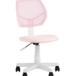 Кресло компьютерное детское ЛОЛО розовый пластик белый