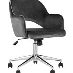 Кресло компьютерное Кларк велюр серый