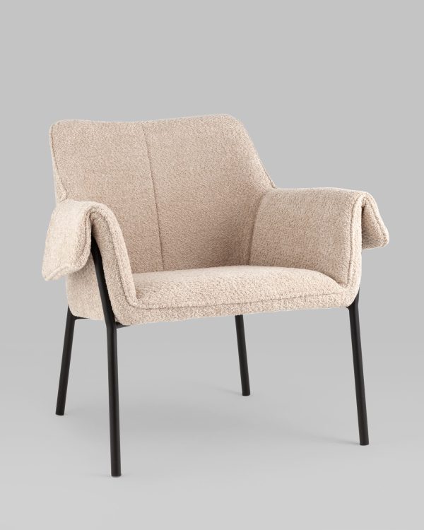 Кресло лаунж Бесс альпака бежевый — изображение 2