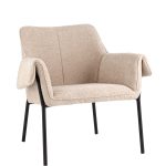 Кресло лаунж Бесс альпака бежевый