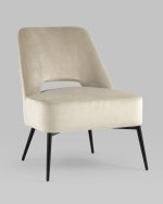 Кресло лаунж Бостон велюр бежевый — изображение 2