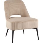 Кресло лаунж Бостон велюр рельефный бежевый