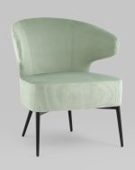 Кресло лаунж Royal Stripes велюр фисташковый — изображение 2