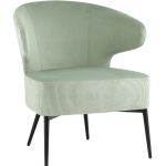 Кресло лаунж Royal Stripes велюр фисташковый