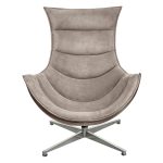 Кресло LOBSTER CHAIR латте искусственная замша, коричневый — изображение 3