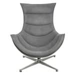 Кресло LOBSTER CHAIR серый искусственная замша, серый — изображение 3