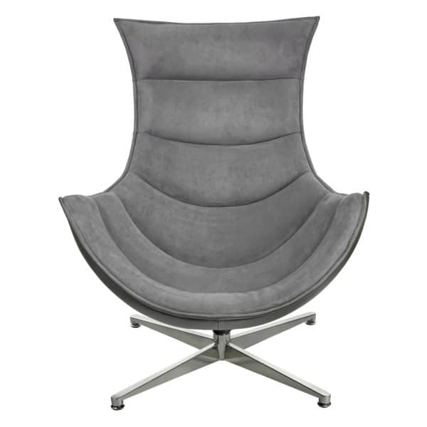 Кресло LOBSTER CHAIR серый искусственная замша, серый — изображение 3