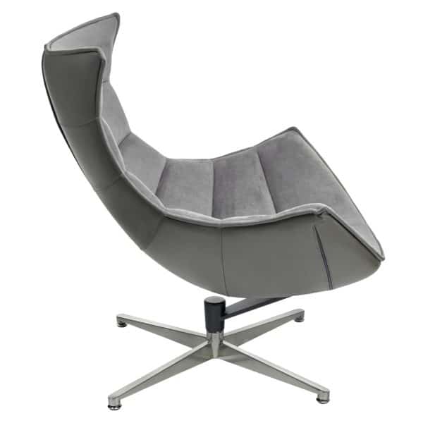 Кресло LOBSTER CHAIR серый искусственная замша, серый — изображение 4