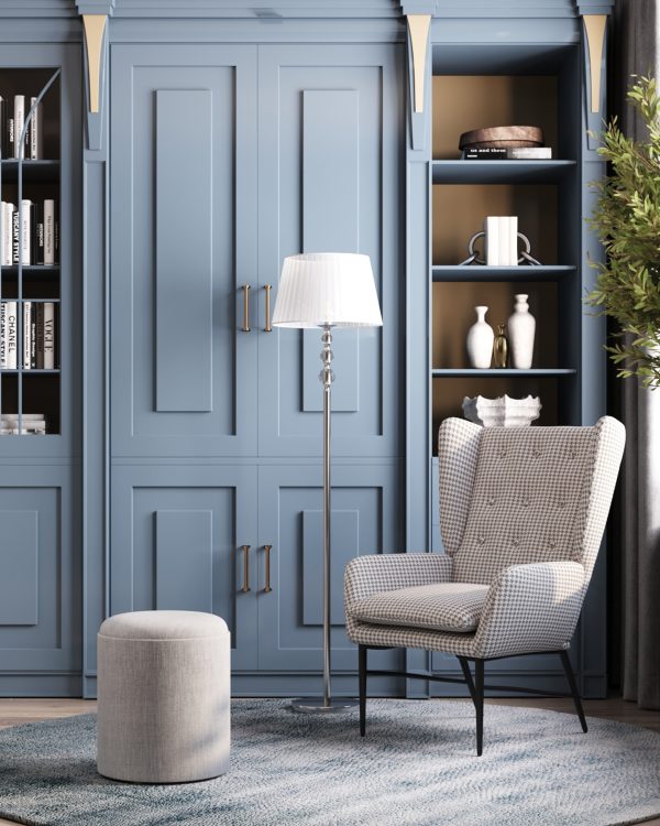 Кресло Мэйден гусиная лапка серый — изображение 2