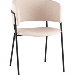 Кресло Нэлли New буклированный велюр бежевый