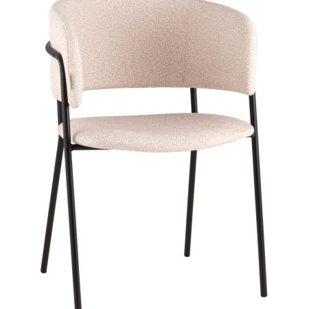 Кресло Нэлли New буклированный велюр бежевый