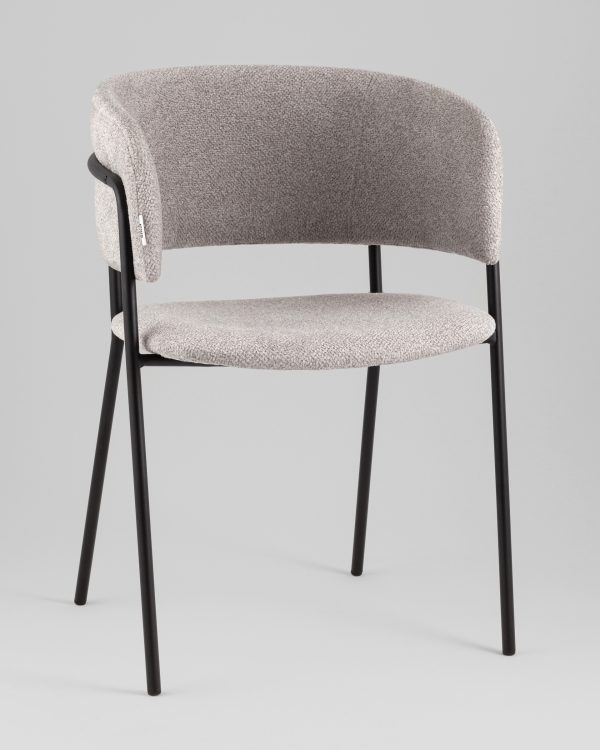 Кресло Нэлли New буклированный велюр серый — изображение 2