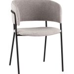 Кресло Нэлли New буклированный велюр серый