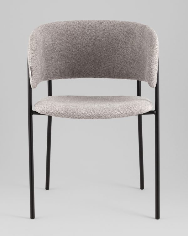 Кресло Нэлли New буклированный велюр серый — изображение 3