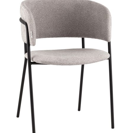 Кресло Нэлли New буклированный велюр серый