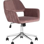 Кресло офисное Ross велюр розовый