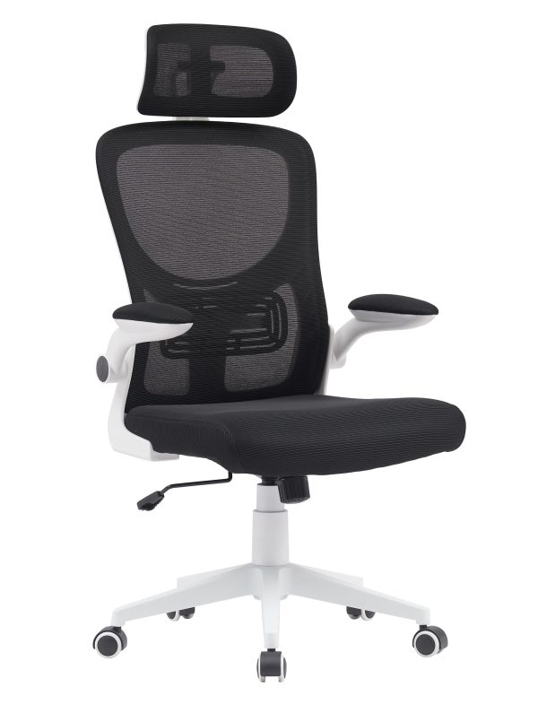 Кресло офисное TopChairs Airone белый с черной сеткой — изображение 2