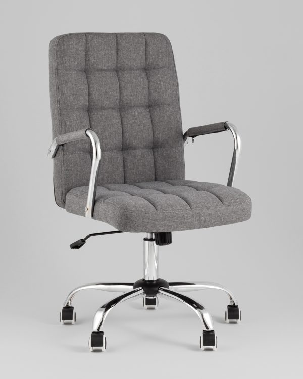 kreslo-ofisnoe-topchairs-comfo-seryj-1 Кресло офисное TopChairs Comfo серый — изображение 2