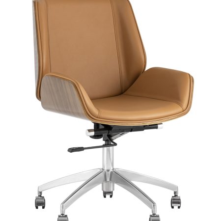 Кресло офисное TopChairs Crown коричневое