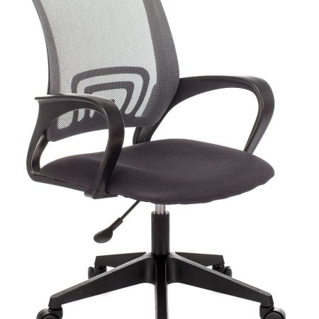 Кресло офисное TopChairs ST-Basic сетка/ткань серый