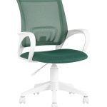 Кресло офисное TopChairs ST-BASIC-W зеленый крестовина пластик белый