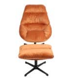 Кресло Оррелл терракотовый с оттоманкой — изображение 3