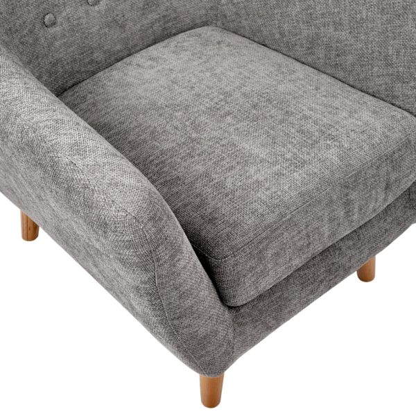 Кресло Picasso серый, шенилл — изображение 5