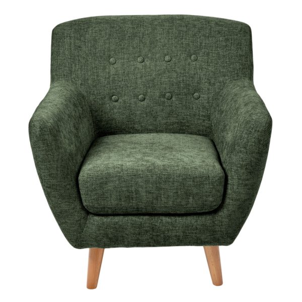 Кресло Picasso зелёный, шенилл — изображение 3