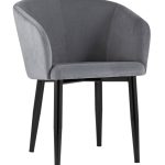 Кресло Ральф велюр серый