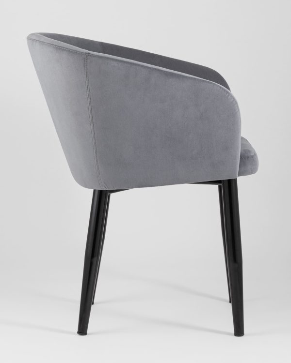 Кресло Ральф велюр серый — изображение 3