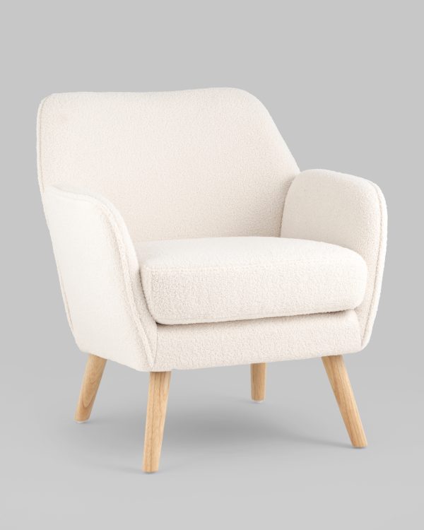 Кресло Ричи тедди белый — изображение 2