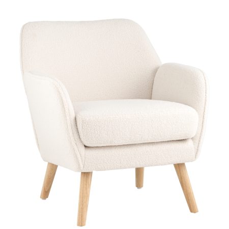 Кресло Ричи тедди белый