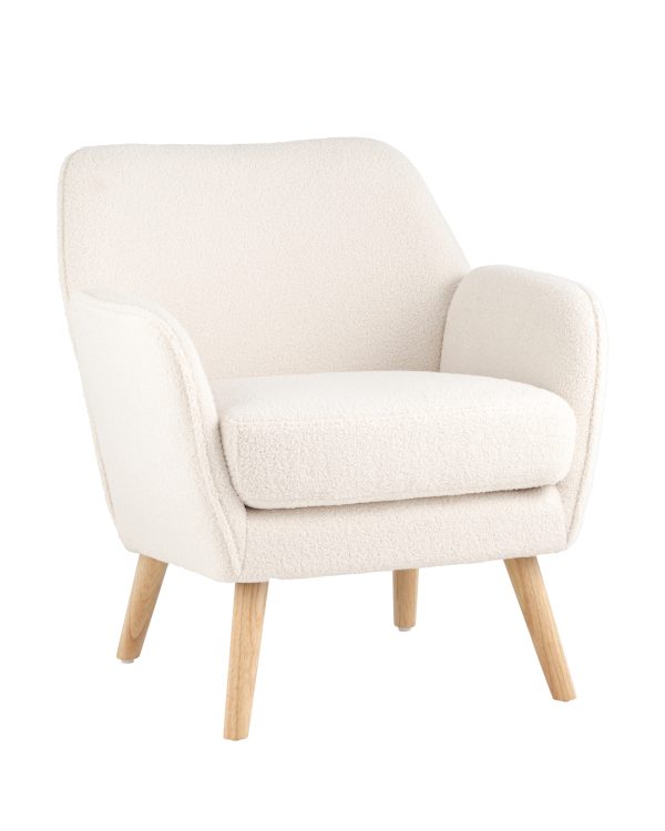 Кресло Ричи тедди белый