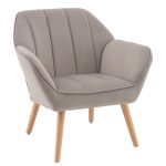 Кресло Руди серебристый