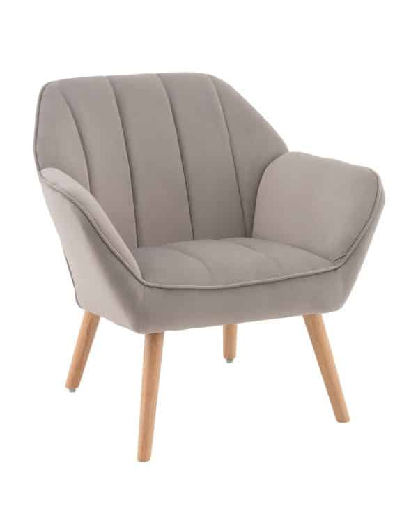 Кресло Руди серебристый