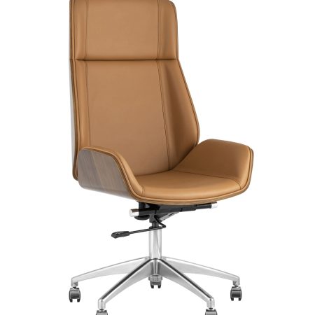 Кресло руководителя TopChairs Crown коричневое